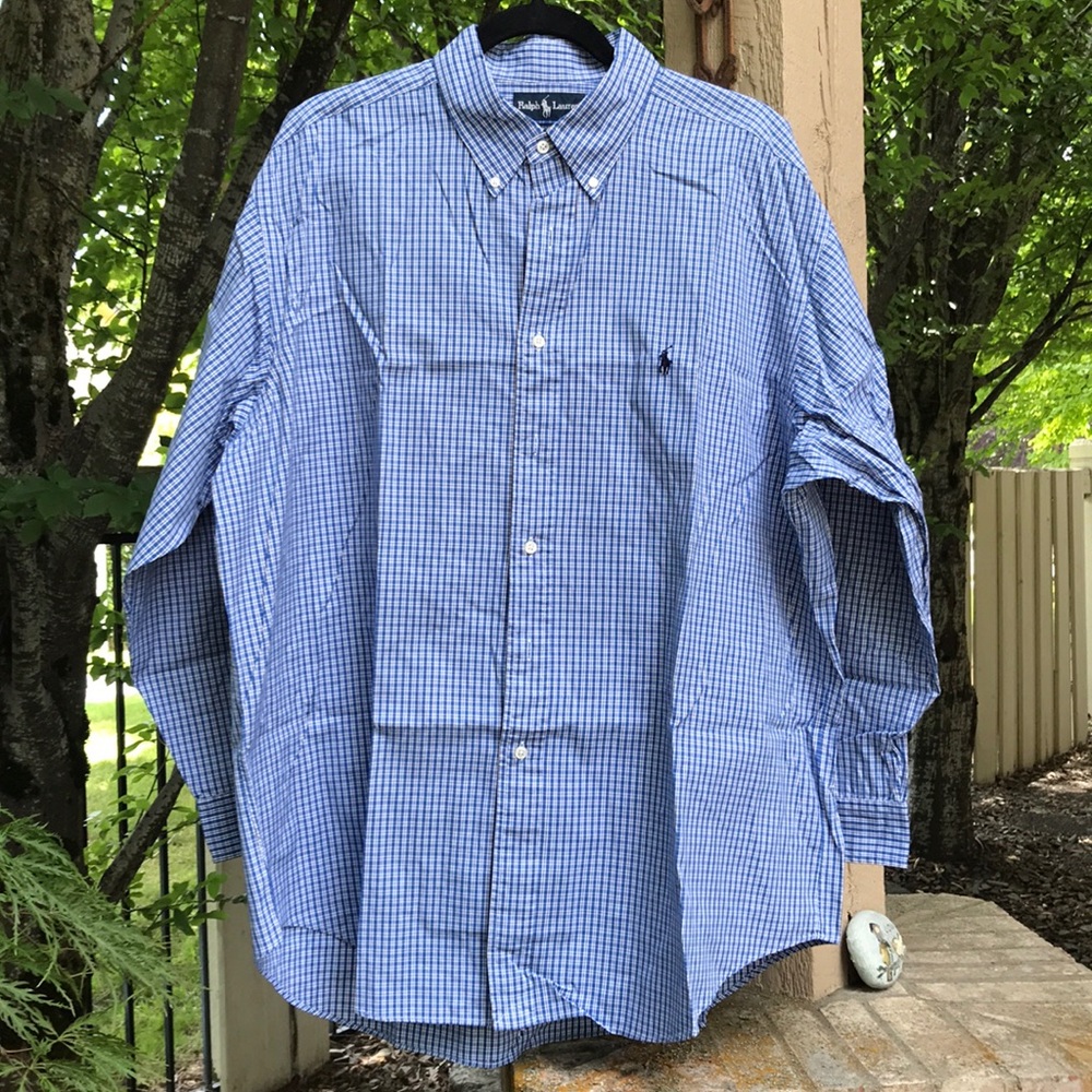LIKE NEW MENS RALPH LAUREN YARMOUTH DRESS SHIRT